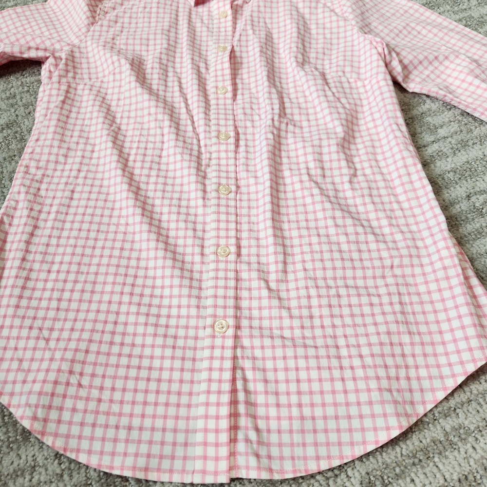 Peter Millar Performance roll-tab long sleeve button down top pink size S ladies - Picture 3 of 12